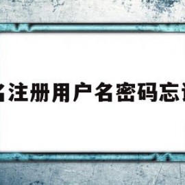 域名注册用户名密码忘记了(域名注册用户名密码忘记了怎么找回)