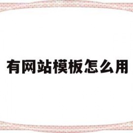 有网站模板怎么用(网站模板在哪里找)