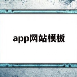 app网站模板(网站app制作软件)