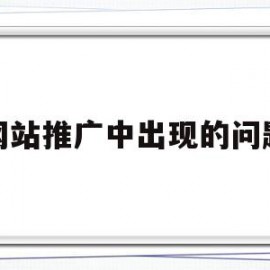 网站推广中出现的问题(对于网站推广,你有什么新的创意)