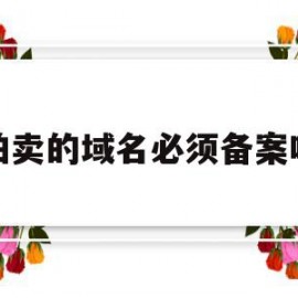 拍卖的域名必须备案吗(拍卖的域名必须备案吗安全吗)