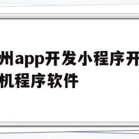 关于贵州app开发小程序开发单机程序软件的信息