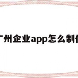 广州企业app怎么制作(广州企业app怎么制作电子发票)