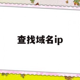查找域名ip(查找域名ip地址的文件)