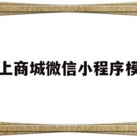 网上商城微信小程序模板(微信小程序制作商店网页)