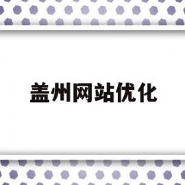 包含盖州网站优化的词条