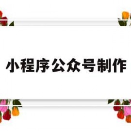 小程序公众号制作(小程序公众号制作企业)