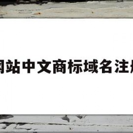 网站中文商标域名注册(网址注册商标)