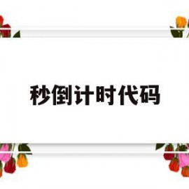 秒倒计时代码(倒计时软件秒表)