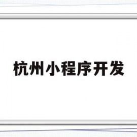 杭州小程序开发(杭州小程序开发公司济南兴田德润在哪儿)