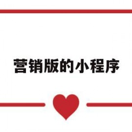 营销版的小程序(营销版的小程序叫什么)