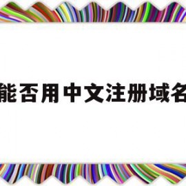 能否用中文注册域名(能否用中文注册域名邮箱)