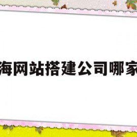 上海网站搭建公司哪家好(上海网站搭建公司哪家好一点)
