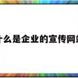 什么是企业的宣传网站(什么是企业的宣传网站呢)