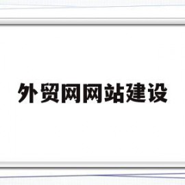 外贸网网站建设(外贸网站建设设计方案)