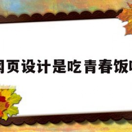 网页设计是吃青春饭吗(网页设计这个行业怎么样)