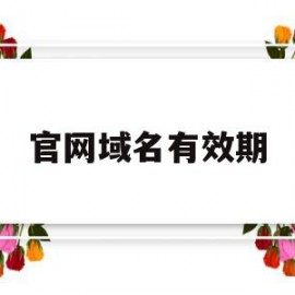 官网域名有效期(网站域名到期了怎么办)