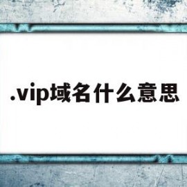 .vip域名什么意思(vip域名是国际域名吗)