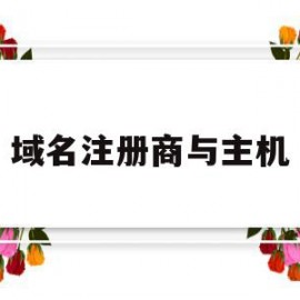 域名注册商与主机(域名主机是什么意思)