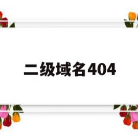 二级域名404(二级域名注册)