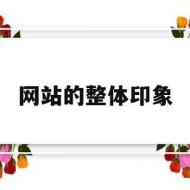 网站的整体印象(网站的整体印象怎么写)