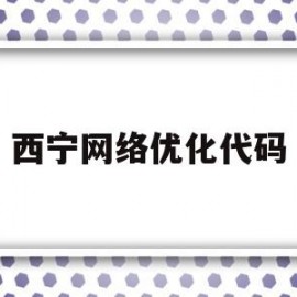关于西宁网络优化代码的信息