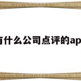 有什么公司点评的app的简单介绍