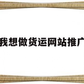我想做货运网站推广(网络货运平台推广方案)