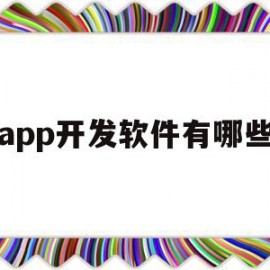 app开发软件有哪些(app开发软件哪个最好)