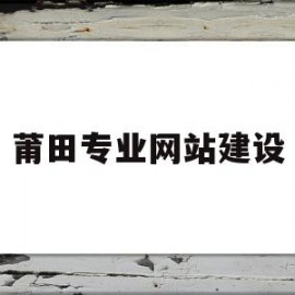 莆田专业网站建设(莆田网站建设方案优化)