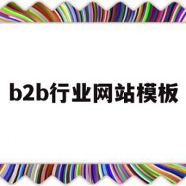 b2b行业网站模板(b2b行业网站的经营模式有哪些)
