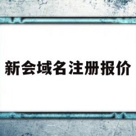 新会域名注册报价(注册域名怎么收费)