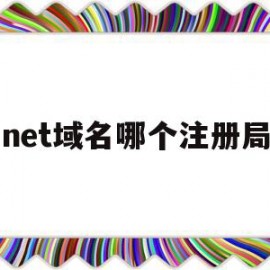 net域名哪个注册局的简单介绍