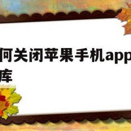 如何关闭苹果手机app资源库(如何关闭苹果手机APP资源库页面)