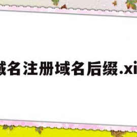 关于域名注册域名后缀.xin的信息