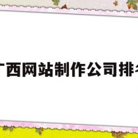 广西网站制作公司排名(广西网站制作公司排名前十)