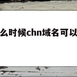 什么时候chn域名可以注册(注册的域名开始都是一年时间吗)
