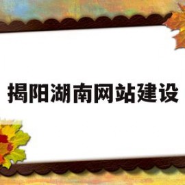 揭阳湖南网站建设(揭阳企业网站模板建站)