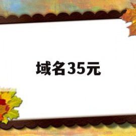 域名35元(元的行政区域名)