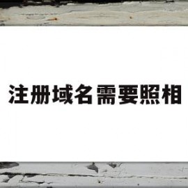 注册域名需要照相(注册域名时必须要提供的信息包括)