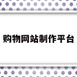 购物网站制作平台(购物网站制作公司)
