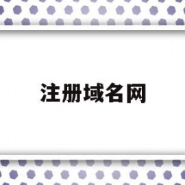 注册域名网(注册域名网站排名)