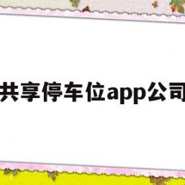 共享停车位app公司(共享停车位app公司怎么注册)