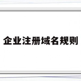 企业注册域名规则(从企业角度看注册一个好域名需要什么样的策略)