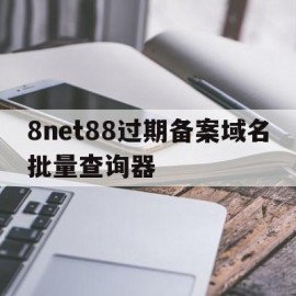 包含8net88过期备案域名批量查询器的词条