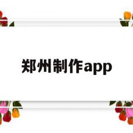 郑州制作app(郑州制作微信小程序)