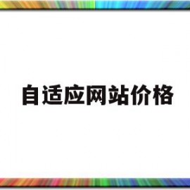 自适应网站价格(自适应网站设计尺寸)