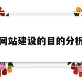 网站建设的目的分析(建设网站的目的和意义)