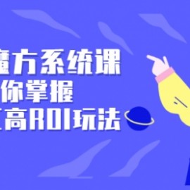 引力魔方系统课，让你掌握低PPC高ROI玩法，店铺流量和销量突飞猛进