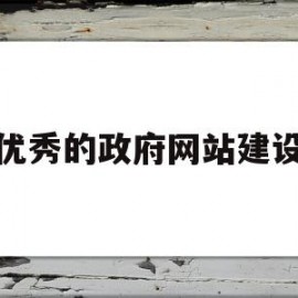 优秀的政府网站建设(政府网站建设情况汇报)